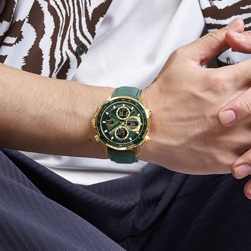 Relógio Masculino NaviForce Modelo de Luxo com pulseira de couro