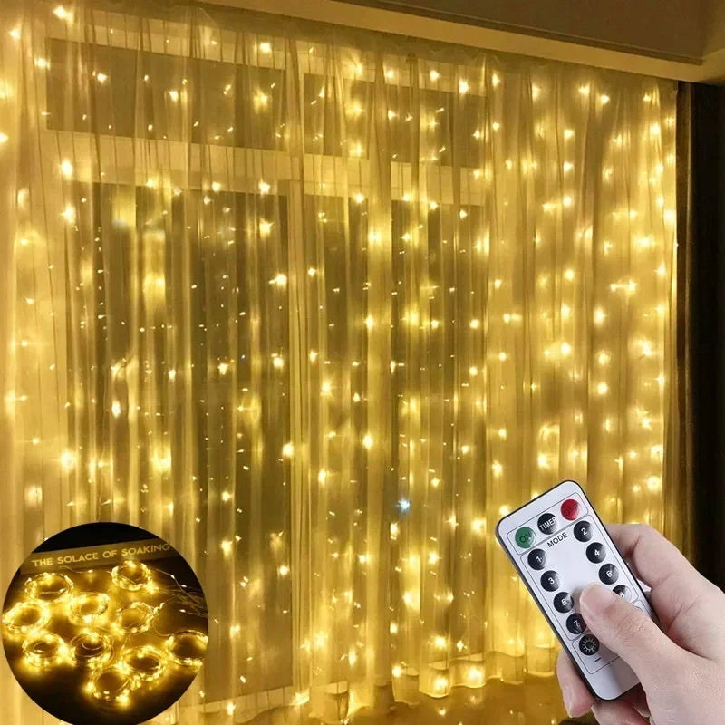 Cortina de Led para iluminação e decoração